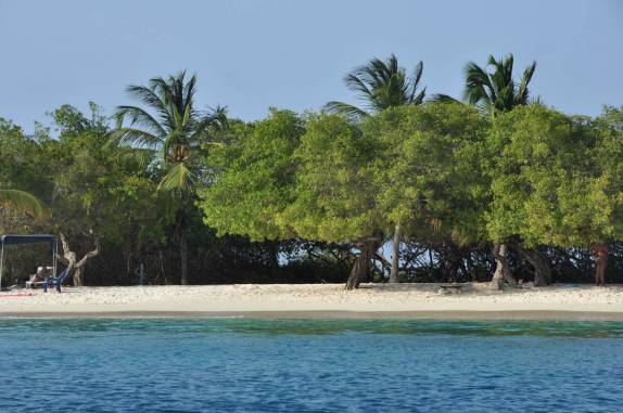 Chegando em Cayo Sombrero, no Parque Nacional Morrocoy, na Venezuela